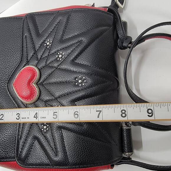 BRIGHTON ASTARA LOVE HEART TOP HANDLE CROSSBODY BAG, RED - Picture 9 of 10